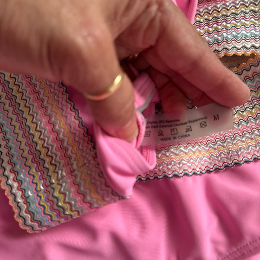 Pink and Multicolor Bikini Set - Picture 8 of 8